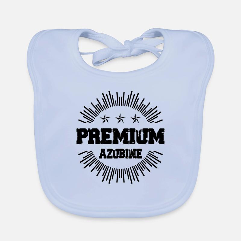 Stagiaires Premium - Bavoir bio Bébé - bleu ciel