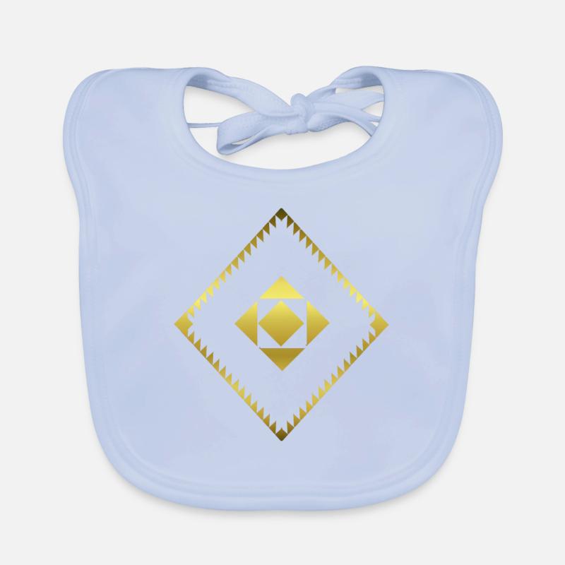 Geometric Shape - Graphic - Abstract - Geometry Organic Baby Bibs