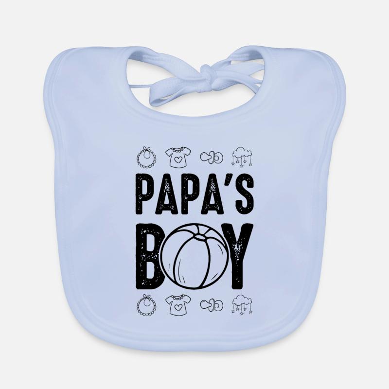 Le garçon de bébé papa Bavoir bio Bébé