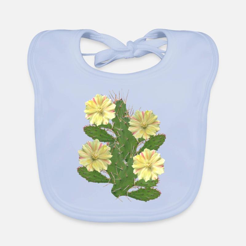Cactus - Fleurs de cactus - Flore - Afrique Bavoir bio Bébé