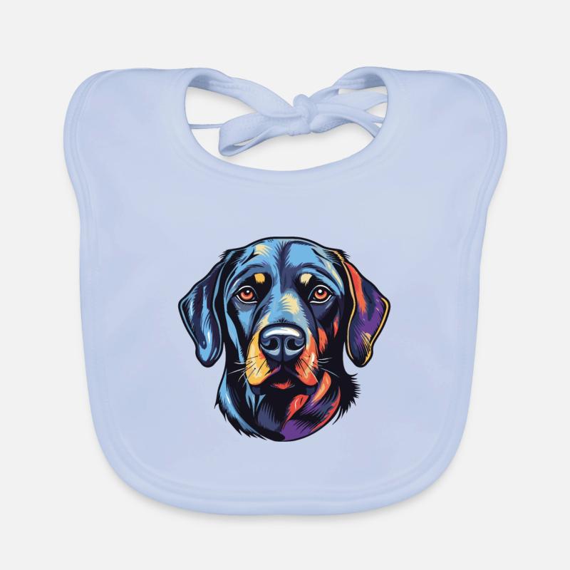 Labrador Hund Kopf Baby Bio-Lätzchen