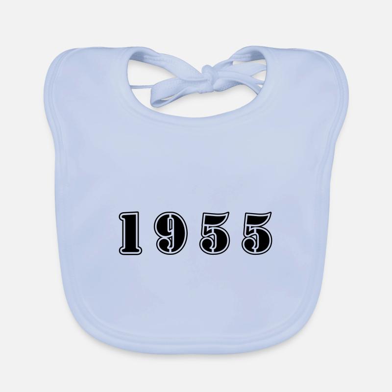 1955 year birthday Organic Baby Bibs