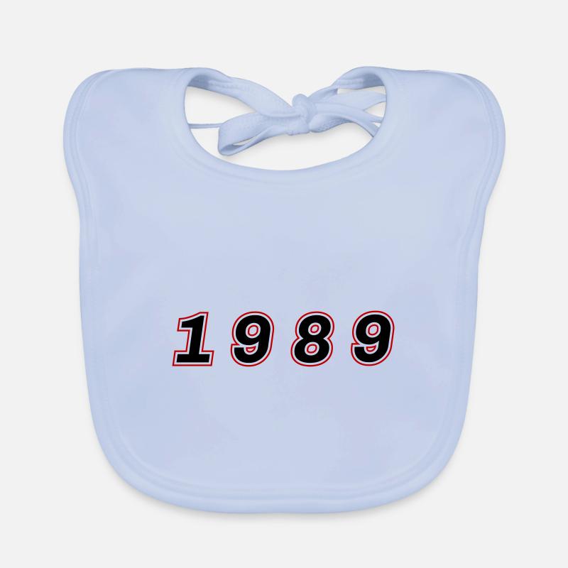 1989 Year Number Organic Baby Bibs