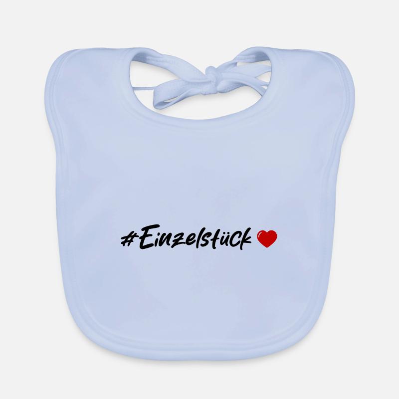 Einzelstück Herz Baby Bio-Lätzchen