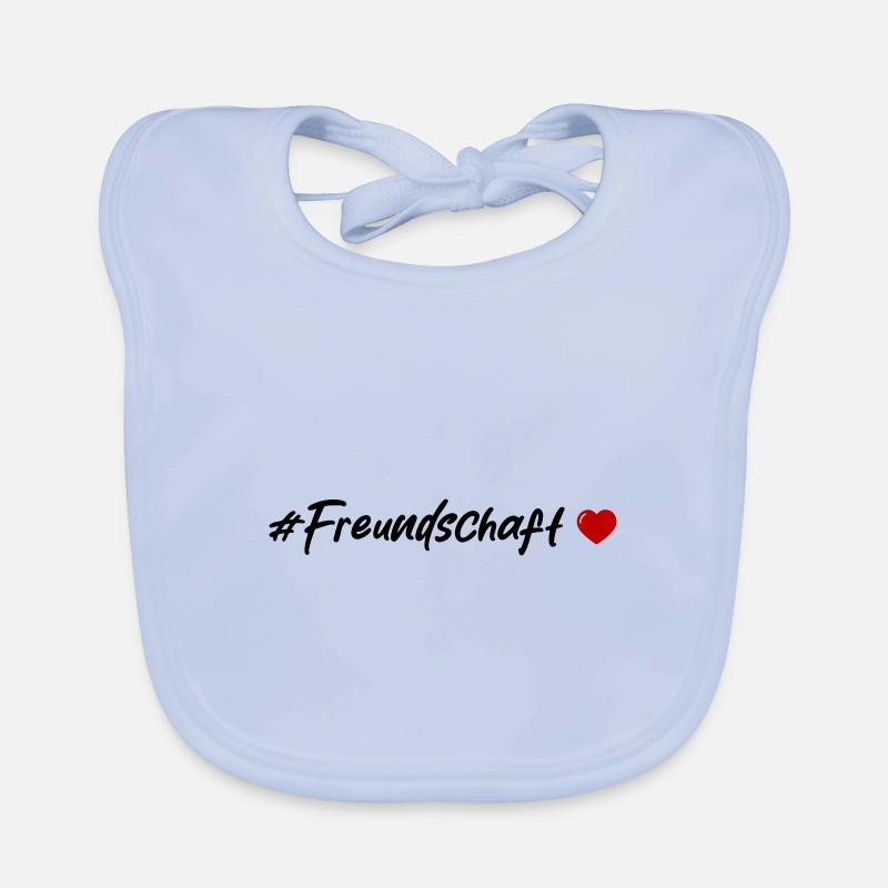 Freundschaft Herz Baby Bio-Lätzchen