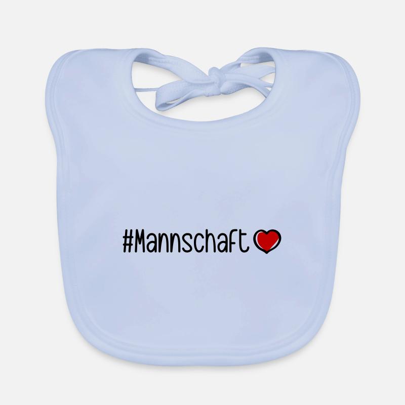 Mannschaft Herz Baby Bio-Lätzchen