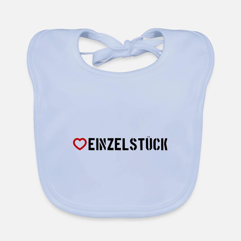 Einzelstück Herz Baby Bio-Lätzchen