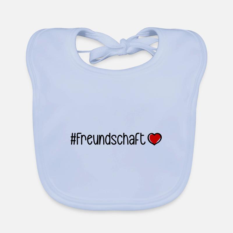 Freundschaft Herz Baby Bio-Lätzchen