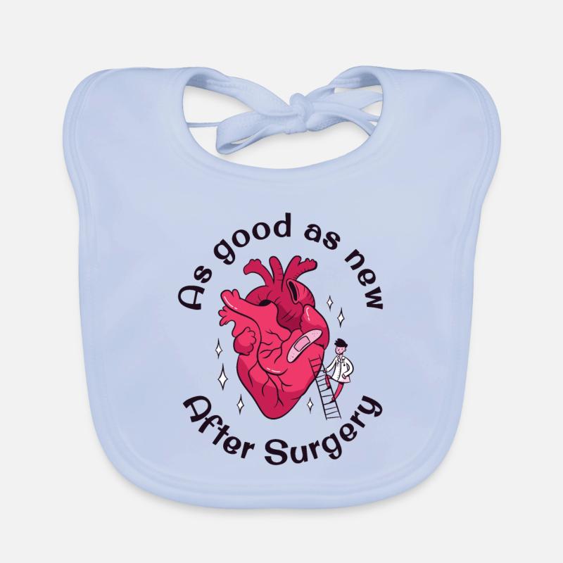 As good as new after Heart Surgery Organic Baby Bibs
