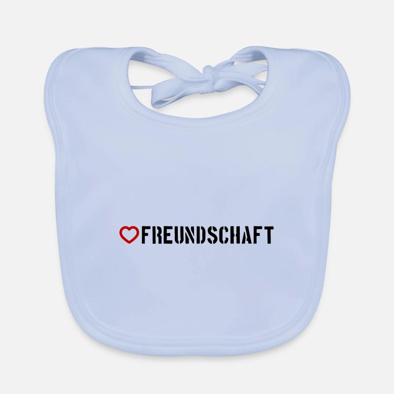 Freundschaft Herz Baby Bio-Lätzchen