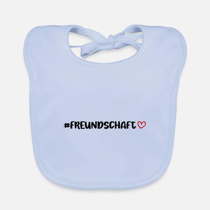 Freundschaft Herz Baby Bio-Lätzchen