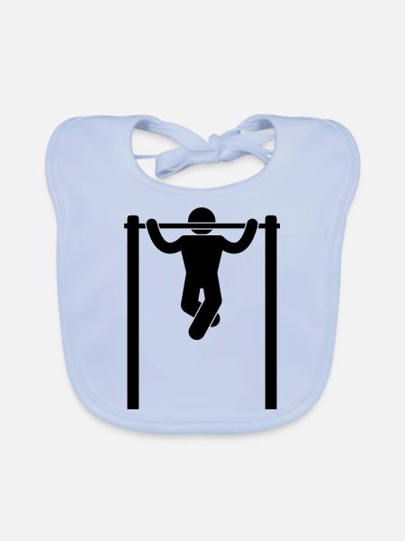 pullup - Baby Bio-Lätzchen - sky Blue - Vorne
