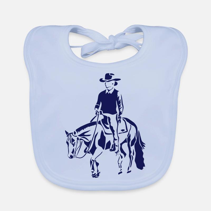 Freizeitpferd Westernreiter Baby Bio-Lätzchen