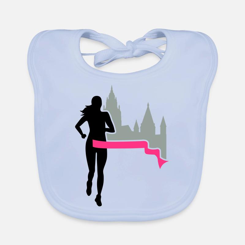 Marathon - Mayence - coureur - Exécuter - Run - 3C Bavoir bio Bébé