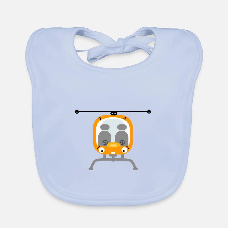 Hubschrauber Baby Bio-Lätzchen