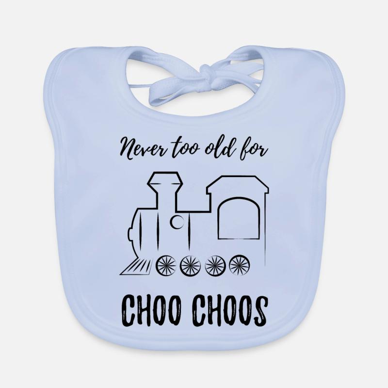 Train Railway Railway Trains Train Driver Organic Baby Bibs