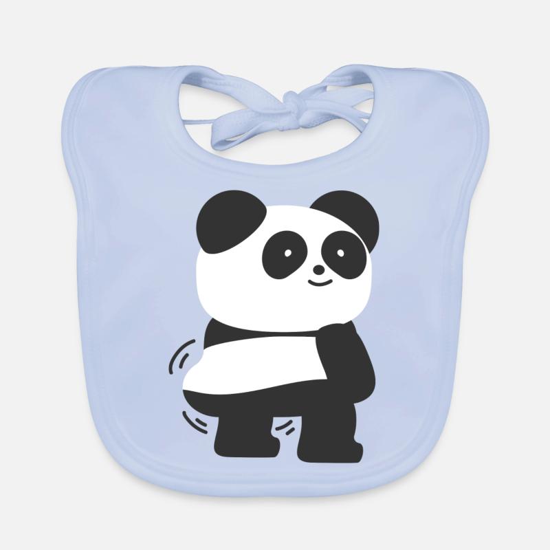 Panda Twerking Twerk Organic Baby Bibs