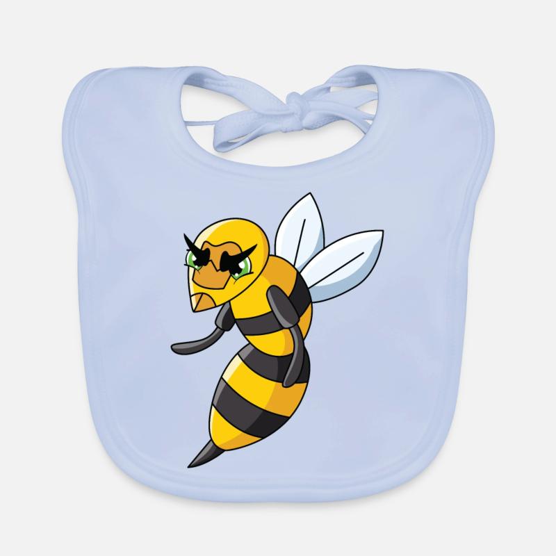 Wespe - Baby Bio-Lätzchen - sky Blue