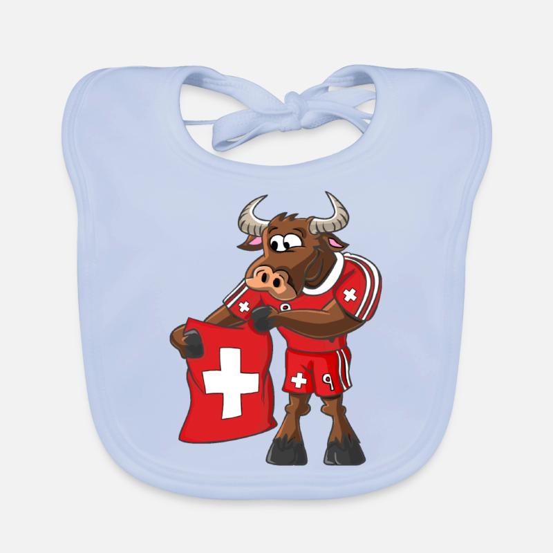 Schweizer Stier Baby Bio-Lätzchen