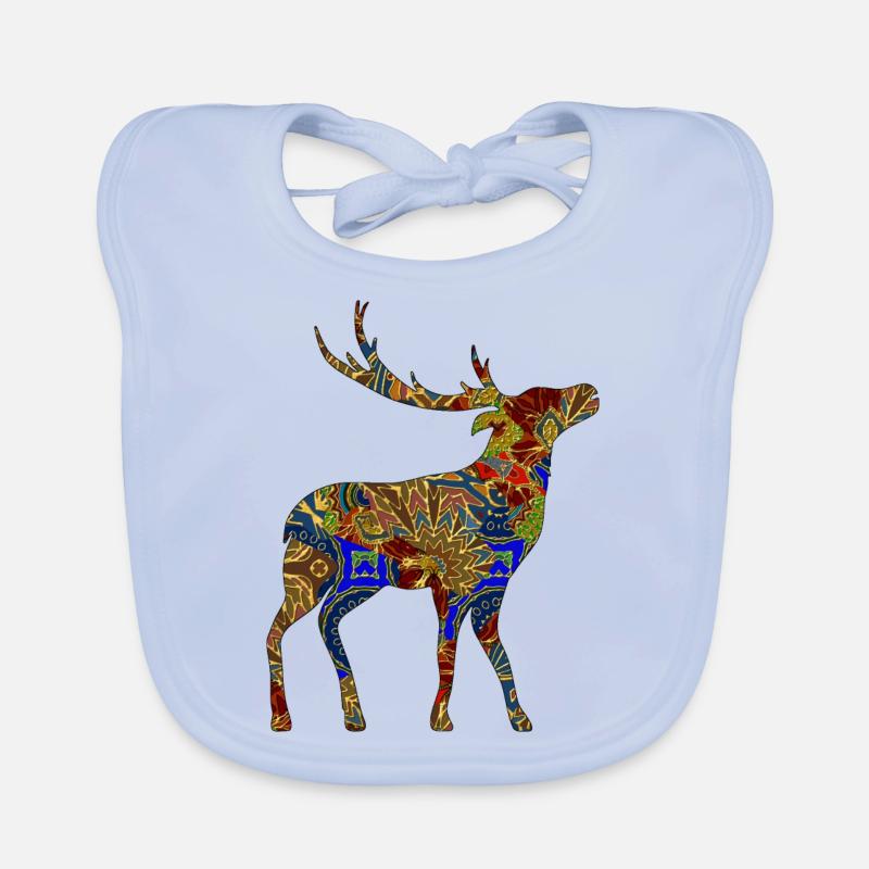 Cerf Bavoir bio Bébé