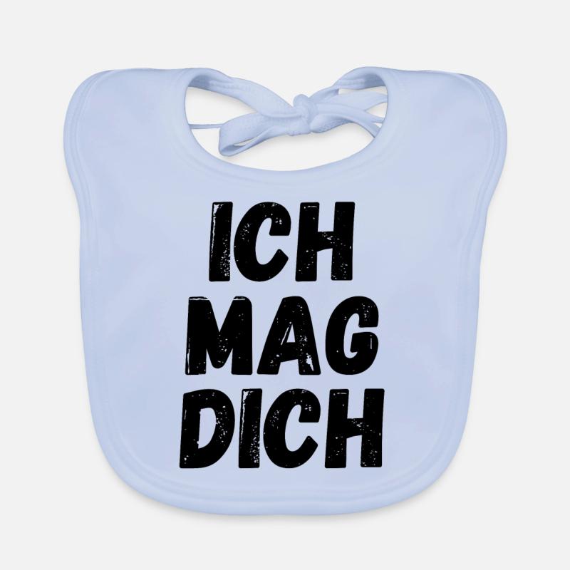 Ich mag dich Baby Bio-Lätzchen