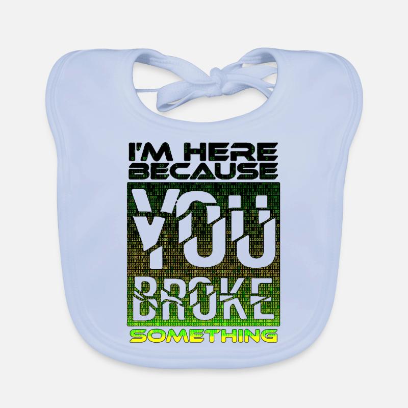 tech it computer quotes fraze meme cool quote cyber Organic Baby Bibs