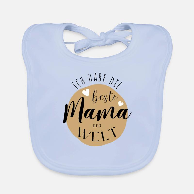 BESTE MAMA - Baby Geschenkidee Muttertag Baby Bio-Lätzchen