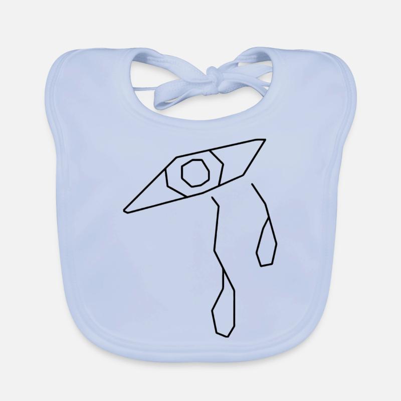 Kubistische Empathie oder Toleranz. Baby Bio-Lätzchen