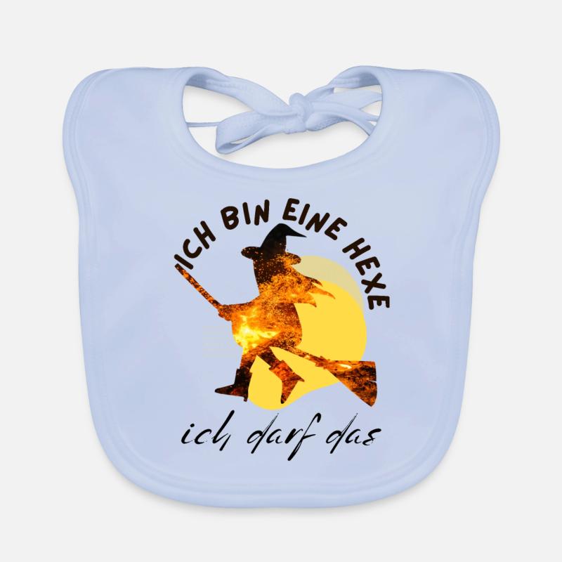 Ich bin eine HEXE ich darf das Baby Bio-Lätzchen