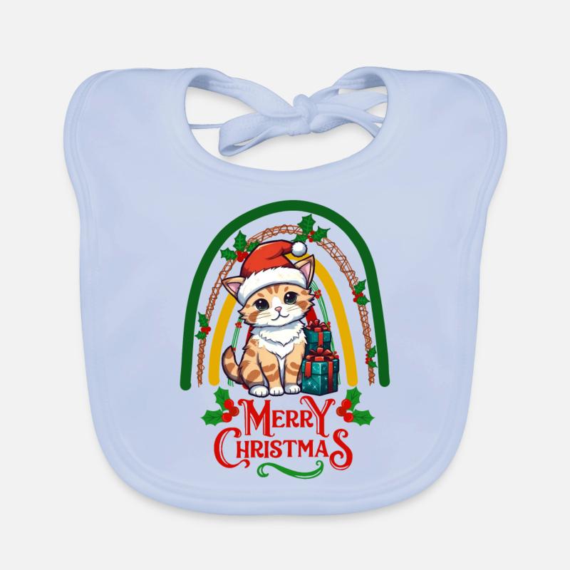 Chat Noël Bavoir bio Bébé