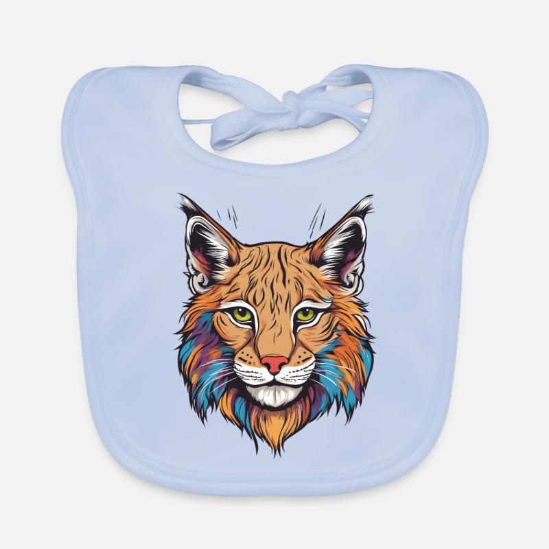 Luchs-Katze Baby Bio-Lätzchen