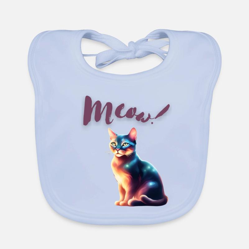 Beautiful cat Organic Baby Bibs