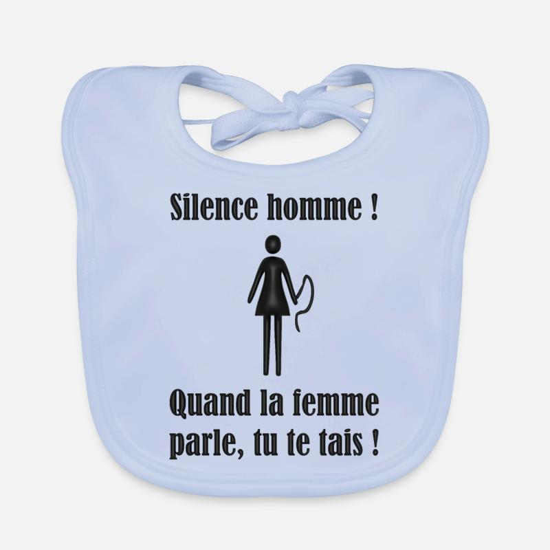 Silence homme M1 Bavoir bio Bébé