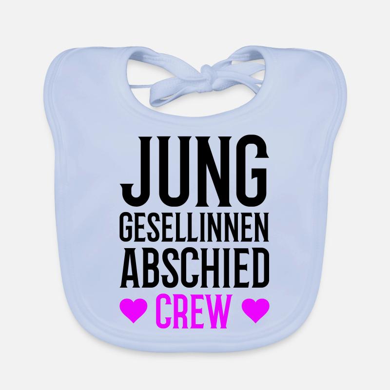 Junggesellinnenabschied Crew Baby Bio-Lätzchen