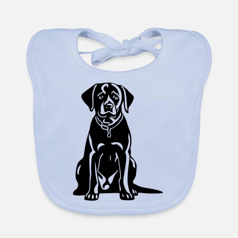 Icône du chien labrador Bavoir bio Bébé