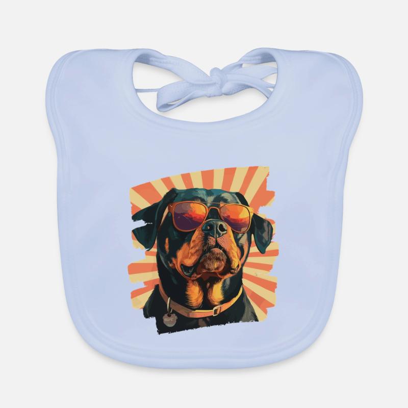 Rottweiler Organic Baby Bibs