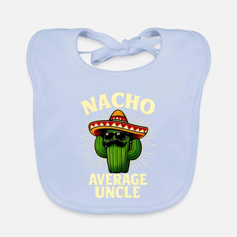 No Average Uncle Nacho Average Uncle Organic Baby Bibs