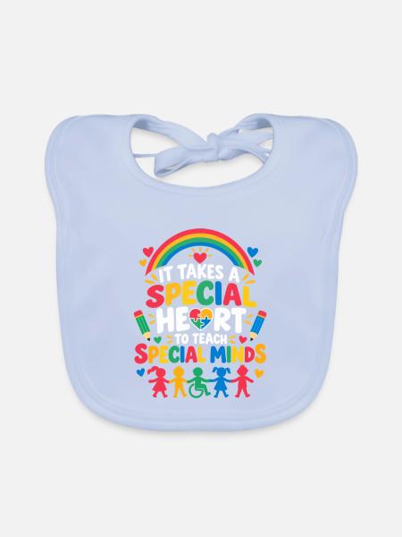  Sonderpädagogik Inklusion - Lehrer Förderschule - Baby Bio-Lätzchen - sky Blue