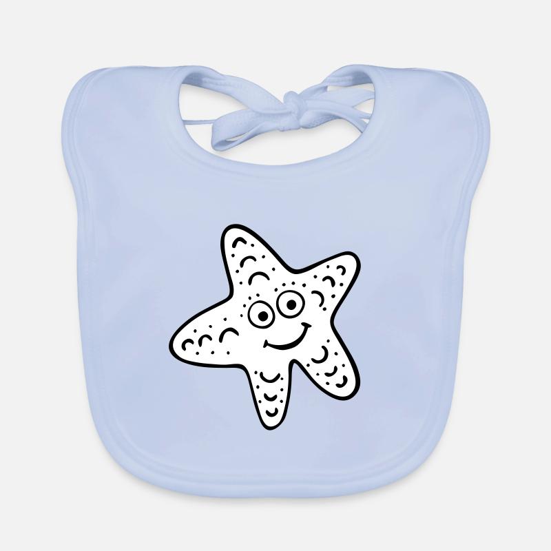 étoile de mer Bavoir bio Bébé