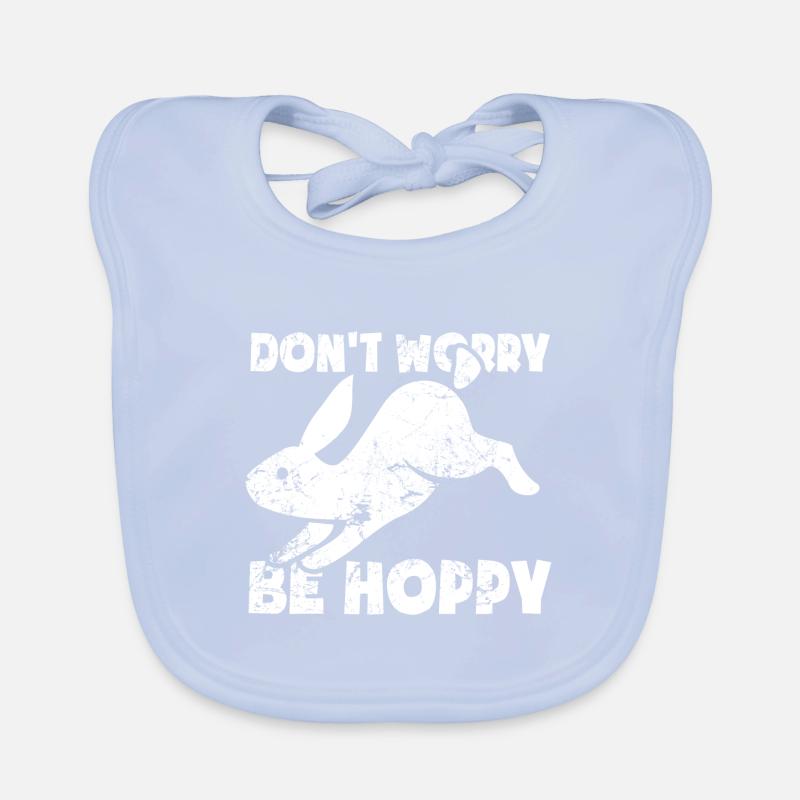 Don't worry be hoppy Organic Baby Bibs