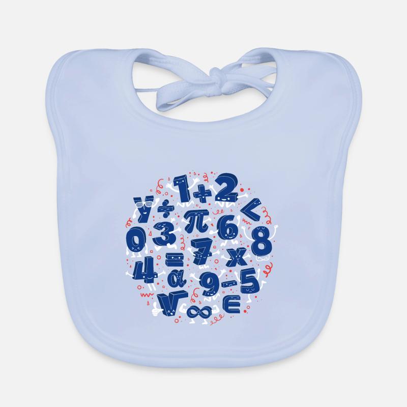 Happy Numbers (Math) Organic Baby Bibs