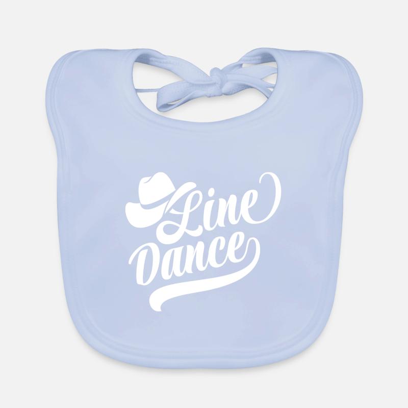 Linedance Fan - Linedancing Country Fan - Geschenk Baby Bio-Lätzchen