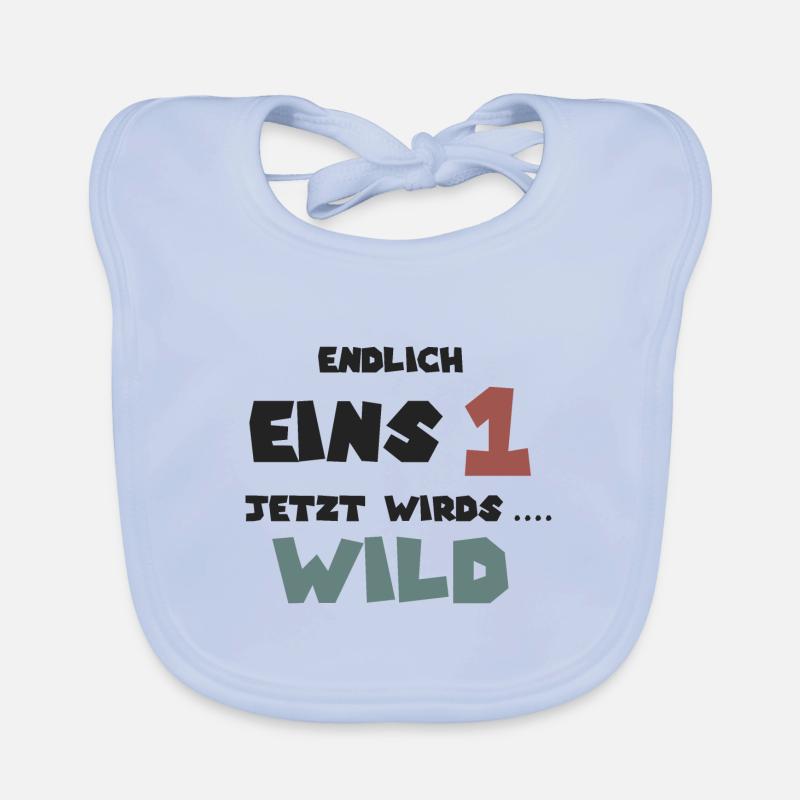 erster Geburtstag Baby Bio-Lätzchen