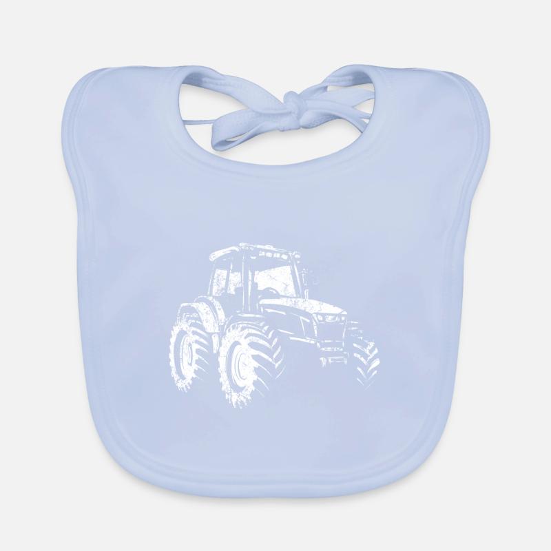 Traktor - Acker - Bauer - Landwirt Baby Bio-Lätzchen