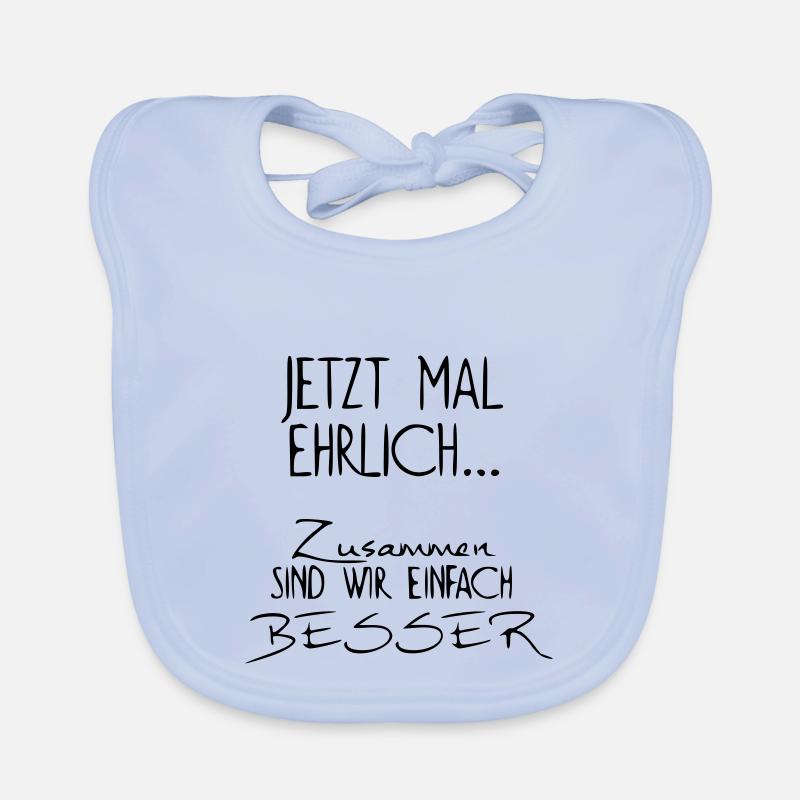 Jetzt mal ehrlich - lustiger spruch witzig funny Baby Bio-Lätzchen