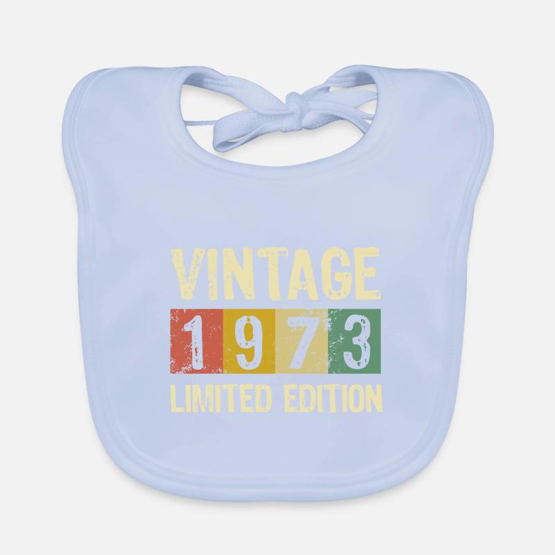 Millésime 1973 - Edition Limitée Anniversaire Bavoir bio Bébé