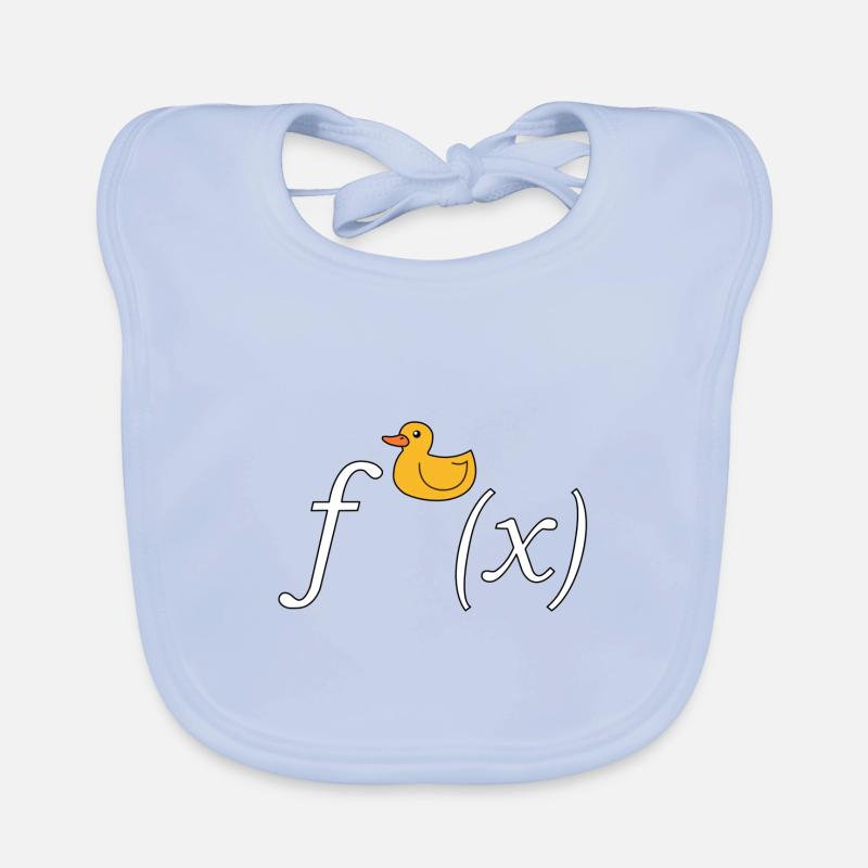 Duck derivation math joke (without text) Organic Baby Bibs