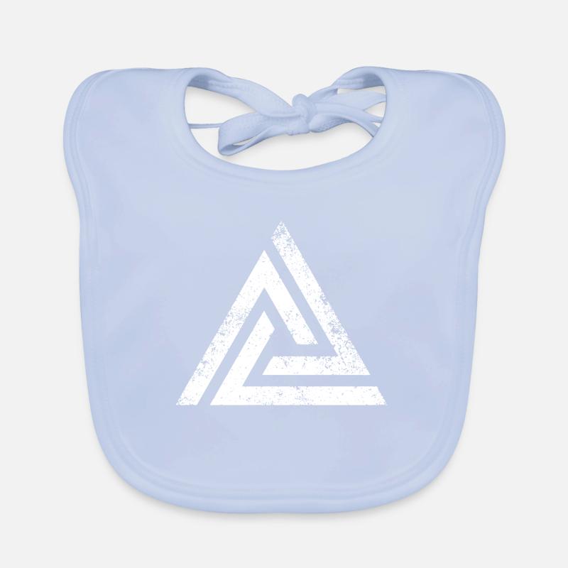 TRIANGLES TRIANGLE GRUNGE Organic Baby Bibs
