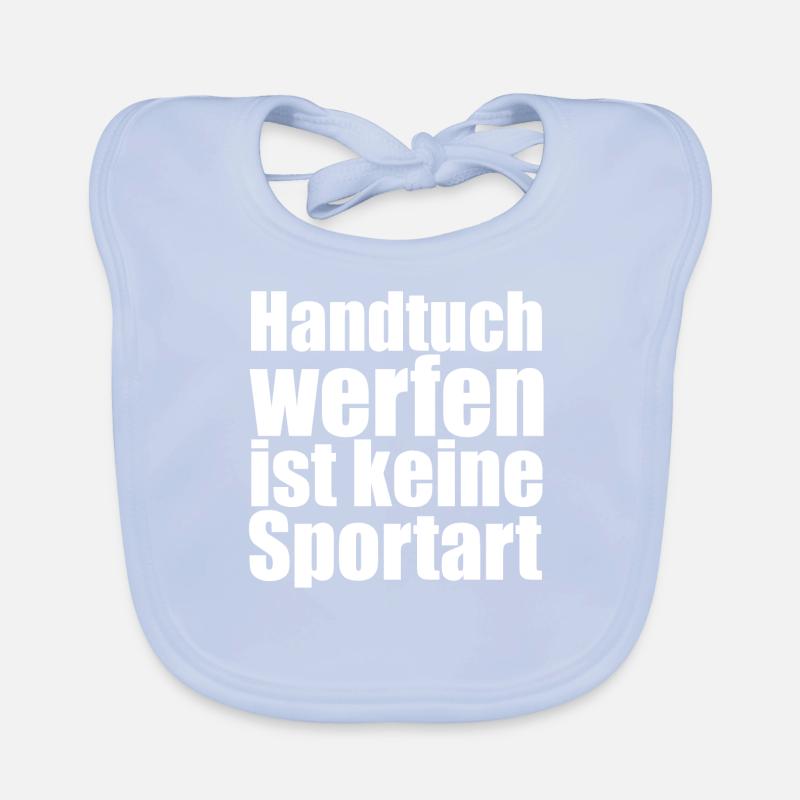 Lancer une serviette n'est pas un sport Bavoir bio Bébé