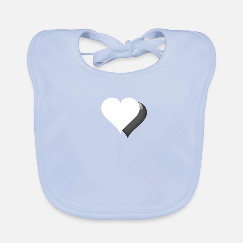 heart Organic Baby Bibs